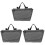 3Pcs Multifunctional Grey Wheelchair Side Bag with Adjustable Straps 1