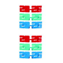 6Pcs 2026 Eyeglasses Multi Color Pc Number Sunglasses for Parties