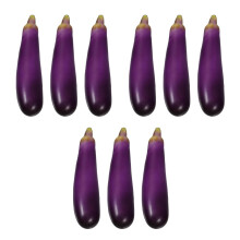 9Pcs Multi-Color Simulation Foam Eggplants Fake Vegetable Photo Props