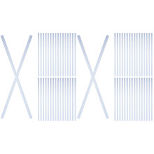 80Pcs Blue Plastic Slide Binders Pull Rod Clips for School and Office