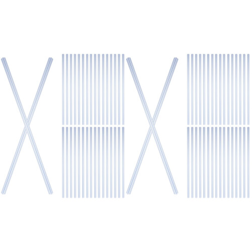 80Pcs Blue Plastic Slide Binders Pull Rod Clips for School and Office