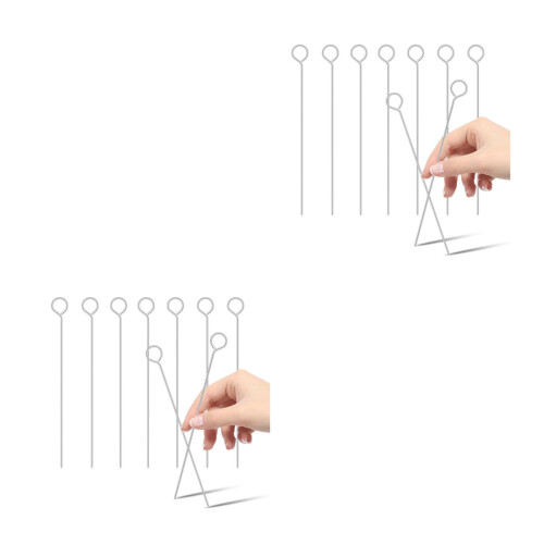 20Pcs Durable Iron Candle Wick Alignment Pins Silver DIY Craft Tools