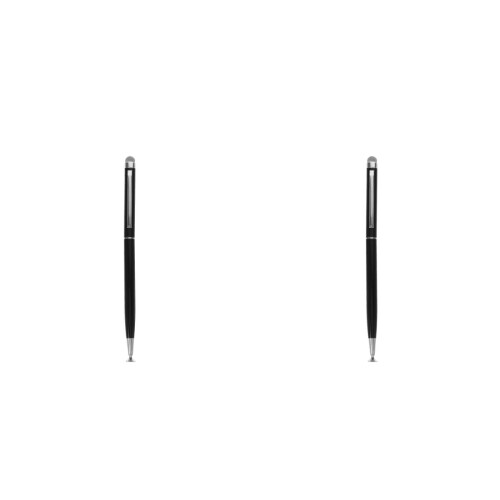 2Pcs Black Metal Stylus Pen for Tablets Dual Function Touchscreen Use