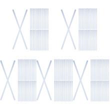 200Pcs Reliable Blue Plastic Bookbinding Clips Slide Grip Binding Bars