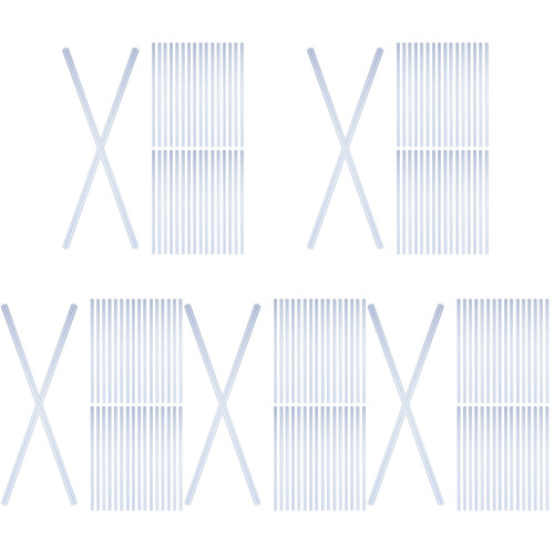 200Pcs Reliable Blue Plastic Bookbinding Clips Slide Grip Binding Bars