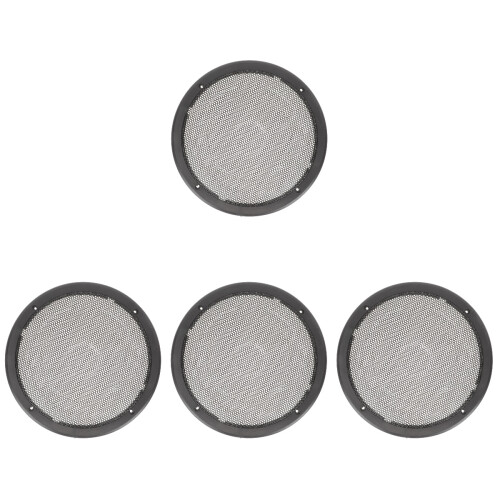 4Pcs Durable Plastic Black Car Speaker Replacement Mesh Covers