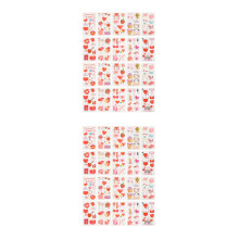 40Sheets Vibrant Lover Body Tattoos Stickers for Wedding Decorations