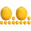 12Pcs Resin Mini Artificial Lemons Yellow Miniature Models for Display 1