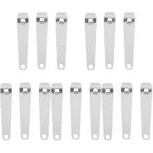 15Pcs Portable Stainless Steel Vial Breaker Mini Bottle Opener Silver