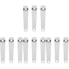 12Pcs Reusable Stainless Steel Mini Vial Bottle Opener Compact Silver