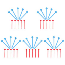 50Pcs Safe Plastic Parakeet Cage Perches for Bird Play and Standing