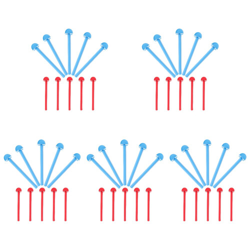 50Pcs Safe Plastic Parakeet Cage Perches for Bird Play and Standing