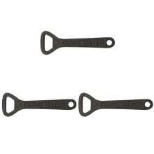3St Praktische Metalen Bierflesopener Zwart Voor Huis En Feest