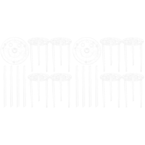 10Sets Cake Dowels and Tiered Cake Supports Kit for DIY Baking