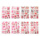 16Sheets Heart-Shaped Temporary Tattoos Waterproof Couples Art 1