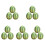 15Pcs Mini Artificial Watermelon Models Realistic Green Resin Decor 1