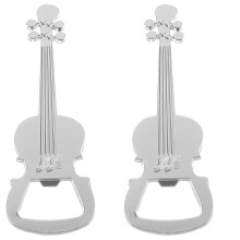 2Pcs Metal Guitar Bottle Openers Stylish Beverage Openers