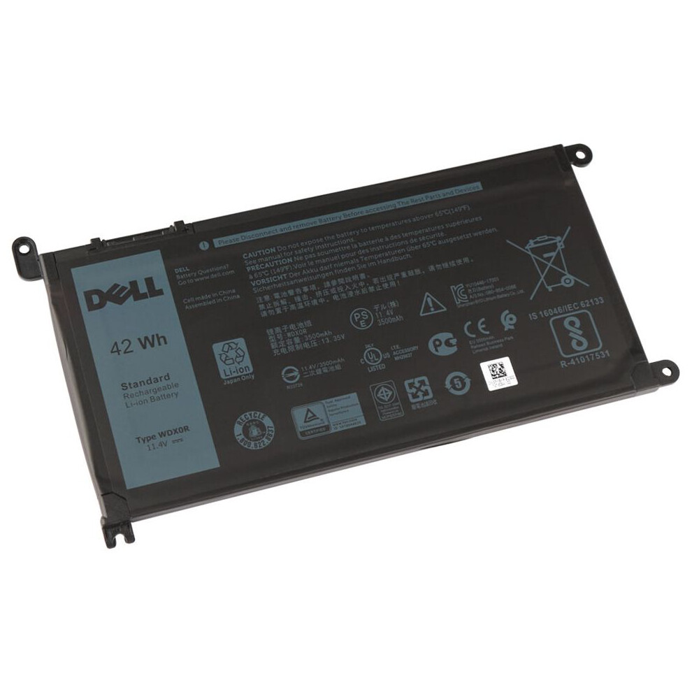 Dell Lithium Ion Laptop Battery 42Wh Capacity 3-Cell Prismatic Design Compatible With Various Dell Inspiron And Vostro Models. 5715063012161