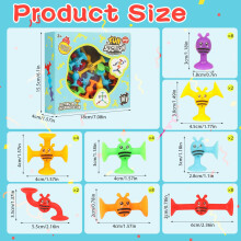 SULOLI Sucker Toys for Kids,38PCS Suction Cup Airplane Activities for Kids Window Travel Toys for 3+ Year Olds
