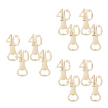 12Pcs Zinc Alloy Rose Gold Bottle Opening Tools for Birthday Party