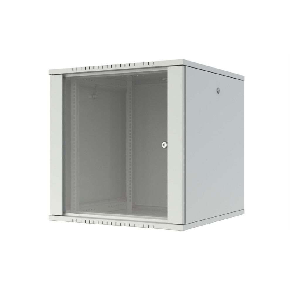 Lanview Quick Assembly Unassembled 19" 12U Rack Wall Mount W:600 X D:600 X H:645mm - White 5715328161610