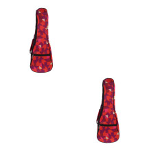 2St Praktische Rood Oxford Ukulele Beschermingstas Waterdichte Rugzak