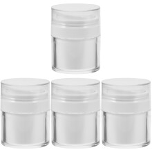 4St Reisbare Mini Plastic Potjes Met Voor Crèmes En Lotion