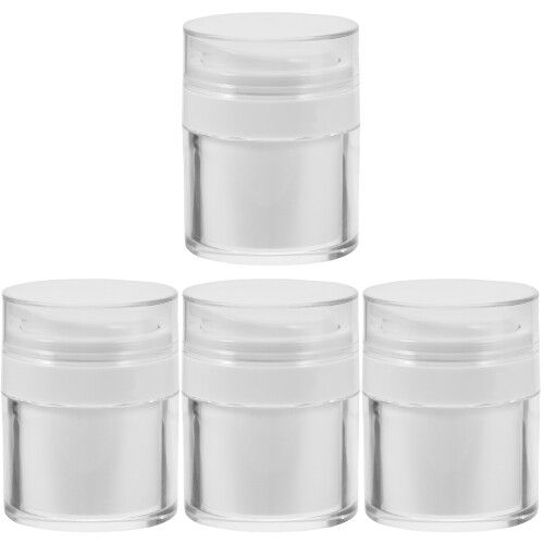 4St Reisbare Mini Plastic Potjes Met Voor Crèmes En Lotion