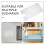 Stackable Clear Food Pan Lids 1/3 Size Buffet Cover 4