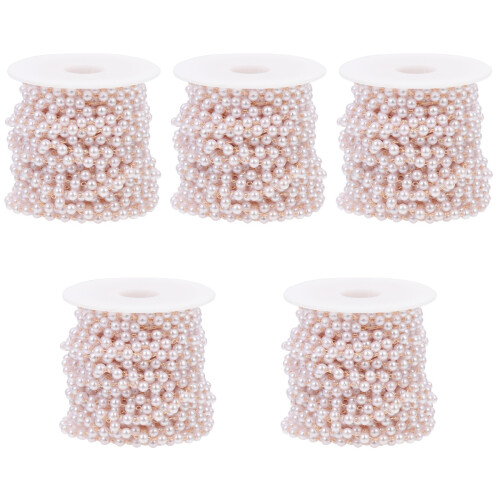 5Rouleaux Perles Simulées Multicolores Pour DIY Déco 2