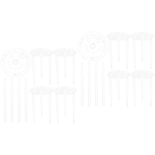 10Sets Cake Dowels and Tiered Cake Supports Kit for DIY Baking 2