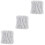 3000Pcs Durable White Cable Tie Straps for Electrical and Cord Use 4