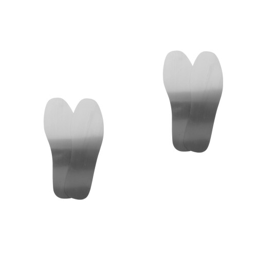 4Pièces Inserts De Chaussures Acier Inoxydable Résistants Anti- 2