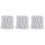 3000Pcs Durable White Cable Tie Straps for Electrical and Cord Use 3