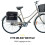 Dunlop Dunlop D. Double Saddle Bag Bicycle Pannier Rack/Waterproof Bag, Black/Grey 4