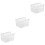3Pièces Rangement Transparent Pour Sachets De Sucre 4
