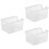 3Pièces Rangement Transparent Pour Sachets De Sucre 5