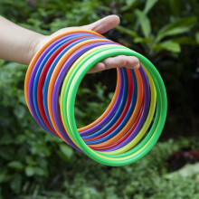 24 Piece Plastic Toss Rings Toys,Mini Throwing Rings Toss Hoops for Kids,Carnival Party Favo Rings Toss for Indoor Outdoor Sport Games for Speed and