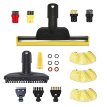 Accessoire de Nettoyage Ă la Vapeur pour Nettoyeurs Vapeur pour SC1, SC2, SC3, SC4, SC5, SC7, CTK10/20 : Housses en Microfibre, Brosse Plate