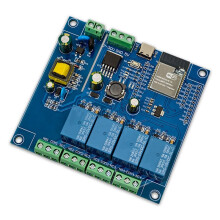 ESP32-C6 WiFi6 BLE 4-Kanal-Relaismodul-Entwicklungsboard AC220V/DC5-30V für Drahtlose -Home-Steuerung
