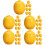 40Pièces Miniatures Citrons Jaunes Simulation Résine Décorative 5