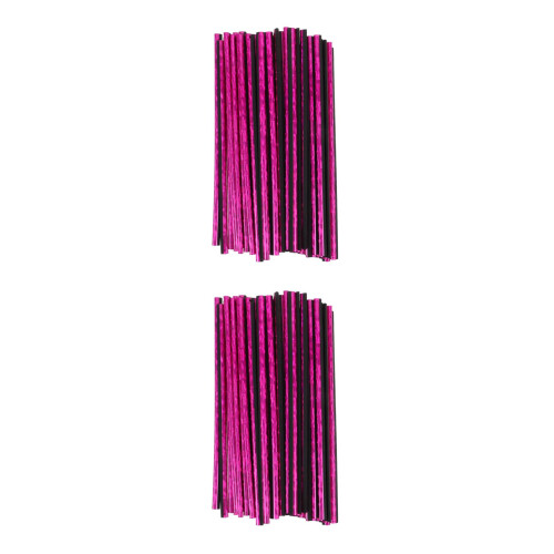 160Pièces Bande Décorative Rosé Clip Installation Facile PP 2