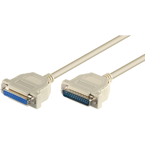 MicroConnect D-SUB 25-bens forlængerkabel 3m