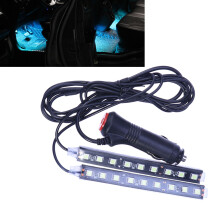 1P Lampe Atmosphérique Bleue Sous Tableau De Bord Pour