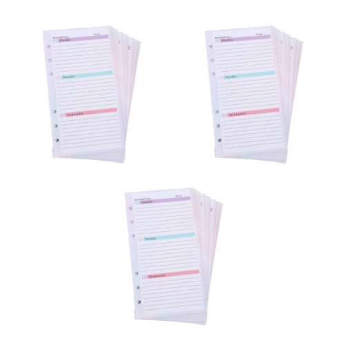 162Feuilles -Notes Hebdomadaire Spirale Pour Maison 1