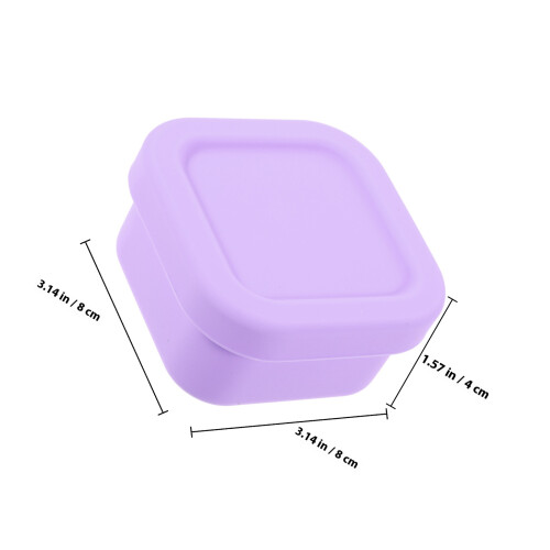 Boîte De Conservation En Silicone Couleur Violet 1