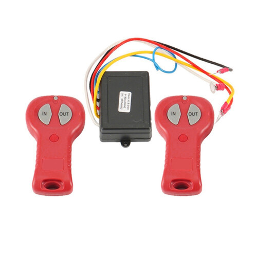 2X Wireless Electric Winch Remote Control Kit Relay Winch Control System Universal Handheld 2