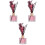 3Pièces Huile Rose Diffuseur Floral 3