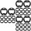 30Pcs Iron Bottle Opener Inserts DIY Tool Black Home Bar Use 5