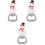 3Pcs White Portable Stainless Steel Christmas Tree Bottle 2